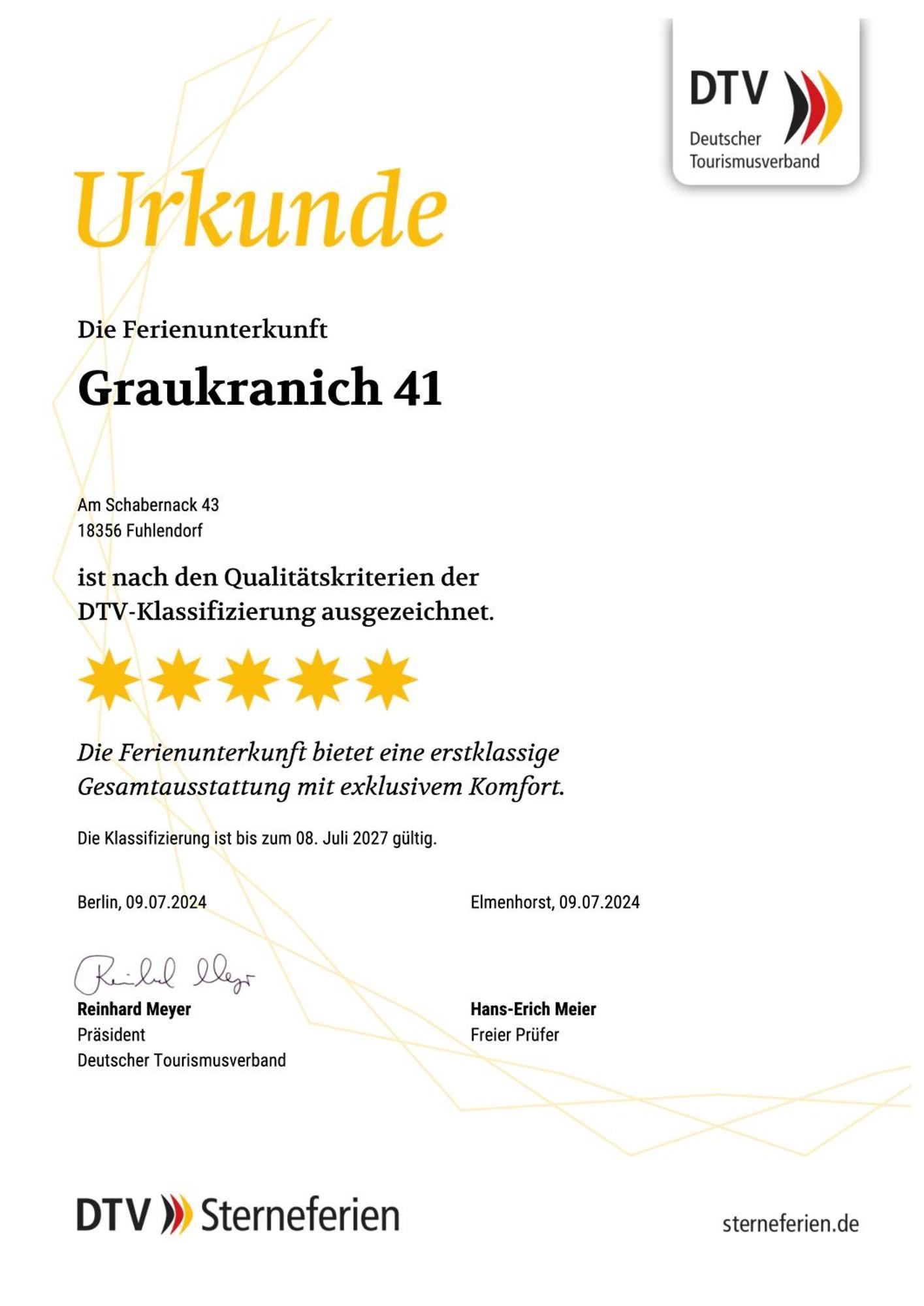 Ferienhaus Graukranich 41 Fuhlendorf Kültér fotó